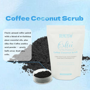 <span class=keywords><strong>Gommage</strong></span> corporel au café avec huile de noix de coco et de pépins de raisin, exfoliant doux pour peaux sèches, hydratant et lissant pour les coudes et les genoux - Product Image 5