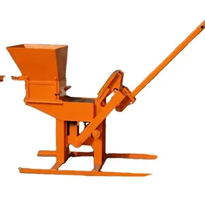 QMR 2-40 دليل نوع المتشابكة شبه التلقائي آلة تفريغ الطوب اليد الصحافة الطوب صنع آلة