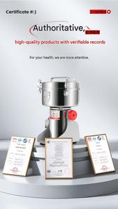 <span class=keywords><strong>Moulin</strong></span> à céréales en acier inoxydable commercial pour riz, maïs, cacao, café, poivre, sésame - Product Image 5