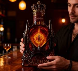 Decantador de Licor de Vidrio con Diseño de Ojo de <span class=keywords><strong>Diablo</strong></span>, Venta al por Mayor en China, Precio Bajo, Botella de <span class=keywords><strong>Vino</strong></span> Decorativa Artística para Regalos Masculinos - Product Image 2