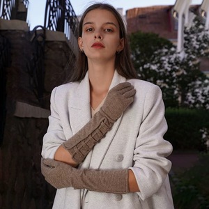 Guantes Largos de Punto Cálidos de Invierno para Mujer, Estilo Coreano, con Botones, Térmicos para el Brazo, Elegantes, de Cachemira, para Negocios - Product Image 5
