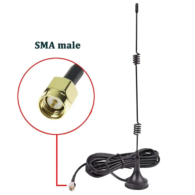 12dBi Magnetic Base External Antenna with SMA Male Plug for 2.4G/5G Wifi Router Modem Antenna 3 Meter RG174 Cable