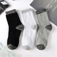 Chaussettes en coton respirantes et confortables pour hommes, style décontracté, printemps-automne, personnalisables en gros pour le sport, le bureau et le travail