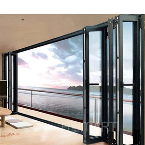 Puerta Plegable de Aluminio, Puerta Batiente de Vidrio Templado, Portátil, Flexible, Ahorra Espacio, para Autocaravana, Camper, Viajes, Camping, Baño - Product Image 2