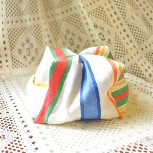 Fashion Striped Cotton Eco-Friendly Cosmetic Bag Custom Portable Cute Makeup Organizer Women Zipper Pouch Travel <b>Storage</b> - Product Image 4
