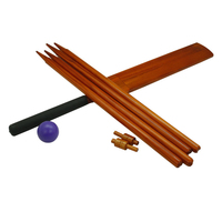 Jeu de cricket en bois robuste et résistant aux chutes pour l'intérieur et l'extérieur, jeu de cricket pour les parents et les enfants