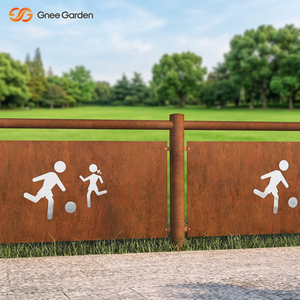 Valla de Paneles de Acero Corten Personalizable y Duradera, Corte Láser, Ecológica, Clásica, Decorativa, para Exteriores, Pantalla de Privacidad para Jardín - Product Image 1