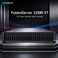 Nouveau serveur informatique d'entreprise FusionServer 1258H V7 1U en rack pour la virtualisation et l'hébergement cloud