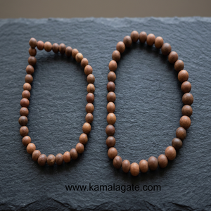 สร้อยข้อมือไม้ประดับลูกปัดทำมือ รูปทรงวงกลม ทนทาน งานฝีมือธีมพุทธศาสนา สำหรับการทำสมาธิและการฝึกจิตวิญญาณ - Product Image 1