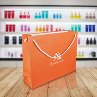 Luxury Recyclable Craft Paperboard Shopping Bags Custom Logo Offset Printing Hand Length Handle for Clothing Small Businesses