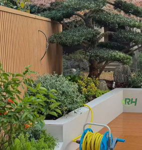 Clôture <span class=keywords><strong>de</strong></span> jardin en WPC écologique et durable avec modélisation 3D pour balcons, maisons et chantiers <span class=keywords><strong>de</strong></span> construction - Product Image 5
