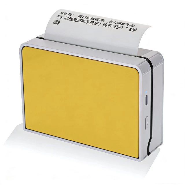 Portable Mini Thermal Receipt Printer for Inkless Technology Font Templates 203dpi Resolution for Home Office Use-in Stock