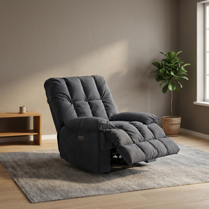 Sillón Reclinable Eléctrico Individual Moderno, Sillón Extensible con Reposabrazos, Sillón Reclinable con Marco Metálico para el Hogar, Salón de Belleza, Sala de Estar - Product Image 3