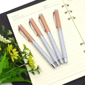 Stylo souvenir publicitaire de haute qualité produits en vrac de chine stylo rose fantaisie à encre bleue noire stylo de sécurité pour femmes