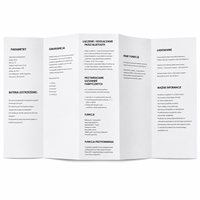 Manuel d'instructions pliable personnalisé, impression de dépliants noir et blanc, guide d'utilisation, livret pour l'emballage de produits électroniques