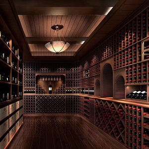 <span class=keywords><strong>Cantinetta</strong></span> e <span class=keywords><strong>Portabottiglie</strong></span> in Legno Massello Fatti a Mano su Misura con Design Ecologico per Esposizione in Enoteca - Product Image 4