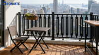 Clôture de sécurité pour balcon, escaliers, jardin, clôture décorative, clôture de sécurité extérieure, clôture en métal moderne en alliage d'aluminium