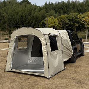 車後部バンテント 長距離ドライバーテント <span class=keywords><strong>2</strong></span>/<span class=keywords><strong>3</strong></span>人用車テント、SUVテールゲートテント、スクリーンウィンドウ付き車ハッチバックテント - Product Image 5