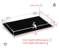 Boîte en acrylique transparente avec couvercle, épaisseur 3 mm, boîte de présentation multifonctionnelle en forme de cube pour fournitures de bureau, conteneur carré