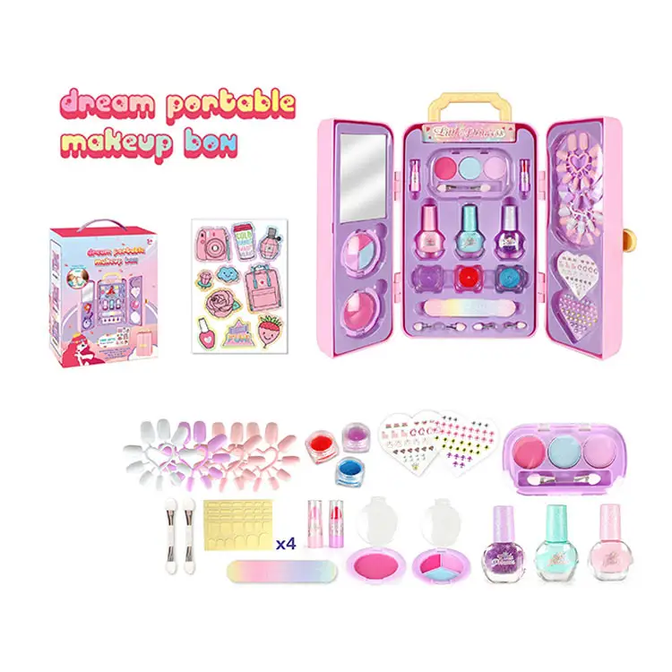 Girl Kids Makeup Set Real Girls Cosmetics Toy Children Baby's Makeup Kit For Kids Princess Dress Up Girls Toys