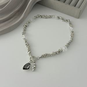 Kalung liontin akrilik manik-manik batu <span class=keywords><strong>CCB</strong></span> tidak beraturan Charms untuk wanita Aksesori kerah Choker wanita trendi hadiah perhiasan mode - Product Image 3