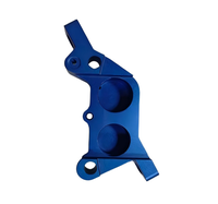 Usinage CNC de haute précision en aluminium et acier inoxydable, fraisage, perçage, tirage, découpe, anodisation bleue et rouge, oxydation grise