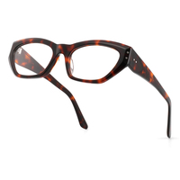 Monture optique SENTA œil-de-chat tendance en acétate fait main de haute qualité, couleur écaille, en gros et en stock