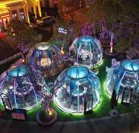 Dôme igloo écologique en polycarbonate, maison moderne à faible coût, tente préfabriquée pour le camping en plein air, le glamping et l'utilisation hôtelière