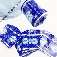 Étiquette thermorétractable en PVC personnalisée pour bouteille d'eau de 5 gallons, étiquette thermorétractable étanche pour le bouchon