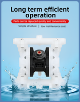 Pompe à membrane pneumatique de 1/2 pouces avec diaphragme en PTFE Santoprene pour liquides chimiques et boues pour le traitement des eaux usées