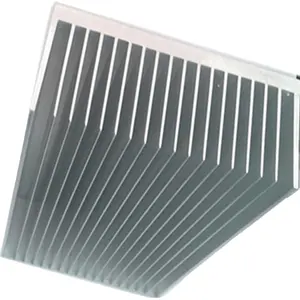 aluminium ekstrusi besar daya persegi heat sink