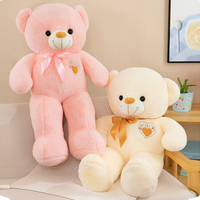 Ours en peluche rembourré pas cher 2025, ours en peluche avec nœud, jouet en peluche, décoration d'ours en peluche pour filles et enfants