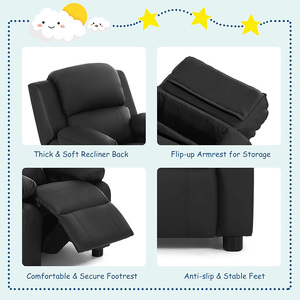 Sillón <span class=keywords><strong>Reclinable</strong></span> <span class=keywords><strong>Infantil</strong></span> de Diseño Moderno con Tela de Microfibra, Estructura Metálica de Alta Calidad, Venta Directa de Fábrica, Muebles para Niños - Product Image 6