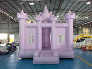 Château gonflable commercial en PVC blanc pour aire <span class=keywords><strong>de</strong></span> jeux extérieure, avec toboggan et piscine à balles, idéal pour les entreprises <span class=keywords><strong>de</strong></span> location - Product Image 5