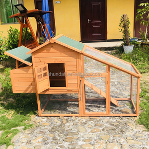 SDC003-A โรงเรือนเลี้ยงไก่ไม้หรูหราทันสมัย แบบพิมพ์ลาย ปิดด้วยบานเลื่อนแนวนอน หลังคาทรงสี่เหลี่ยม เป็นมิตรกับสิ่งแวดล้อม ทำความสะอาดง่าย ใช้ได้ทุกฤดู - Product Image 4