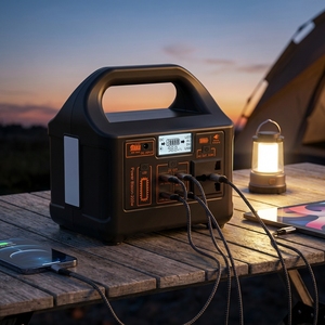 Station <span class=keywords><strong>d</strong></span>'alimentation portable mini 150W avec panneau solaire et câble de charge pour <span class=keywords><strong>voiture</strong></span>, batterie au plomb-acide, alimentation de secours pour le camping et les voyages - Product Image 2