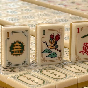 Juego de Fichas de Mahjong Americano Modern Sunday Gold <span class=keywords><strong>para</strong></span> 4 Jugadores, Color Amarillo Cúrcuma, Acrílico, Duradero y Portátil - Product Image 5