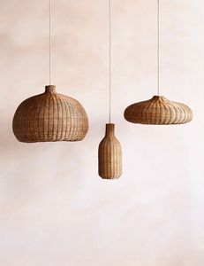 Lámpara colgante bohemia de ratán tejido, luz de techo ecológica de ratán para decoración del hogar y restaurante, nuevo artículo - Product Image 6