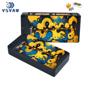 アップグレードVSVAW 2S Lipoバッテリー7.6V 4100mAh 120C、互換性のある1/10ドリフトカーリモートコントロールクライミングカーハードシェルバッテリー - Product Image 1