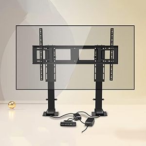 Đôi cột nâng 32-100 inch cơ giới chiều cao thẳng đứng có thể điều chỉnh TV Lift tự động thông minh Điện dưới giường TV đứng - Product Image 3
