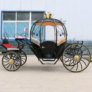 Carruaje Eléctrico de Princesa Cenicienta con Diseño de Calabaza, Carroza Turística sin Caballos en Venta - Product Image 1