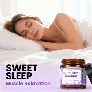 Lozione Naturale al Magnesio con Lavanda per Rilassamento Muscolare, Idratazione Profonda, Burro Corpo Notturno, Crema al Magnesio per il Sonno - Product Image 1