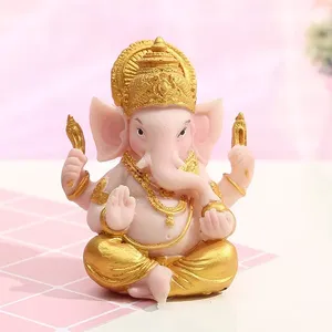 Artesanía de Resina Feng Shui, Estatua del Dios Hindú Ganesha, Dios del Elefante Indio, Dios de la Riqueza, Escultura Zen de Buda, Adorno del Dios Tailandés - Product Image 3
