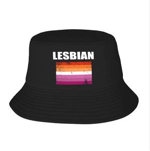 Лесбийская шляпа-ведро на заказ, шляпы для рыбалки, летние дорожные пляжные УФ-защита от солнца, Упаковочная Кепка для рыбаков для мужчин и женщин, подростков - Product Image 4