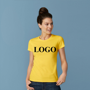 T-Shirt da <span class=keywords><strong>Donna</strong></span> Bianche a <span class=keywords><strong>Maniche</strong></span> <span class=keywords><strong>Corte</strong></span> 100% Cotone Unisex OEM per Promozione - Product Image 2