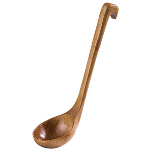 Wooden Spoon Set 4 Pieces Heat Resistant Long Handle For Soup Noodle <b>Pan</b> Cooking Utensils - Product Image 5