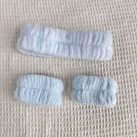 Pluche spa-hoofdbanden met polsbandjes voor vrouwen en meisjes, haarbanden voor het wassen van het gezicht, dieren, fruit, hond, konijn, aardbei, olifant, groothandel