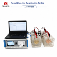 Equipo de Prueba para Evaluar la Resistencia a la Penetración de Iones Cloruros en Concreto, ASTM C1202 RCPT, Permeabilidad Rápida a Cloruros
