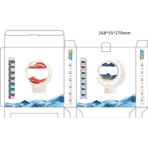 USB đầy màu sắc ánh sáng ban đêm tiên tiến trang trí thủy tinh QuickSand nghệ thuật bàn đèn Acrylic LED bảng đèn - Product Image 4