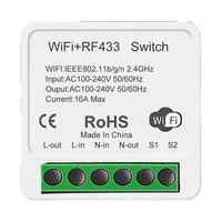 Mini interrupteur intelligent RF et Wi-Fi, module d'automatisation domestique intelligent, module universel pour la solution d'automatisation domestique